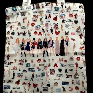 NEW!! Taylor Swift Canvas Tote Bag 15 X 13, Reusable, Double Sided, Super Strong